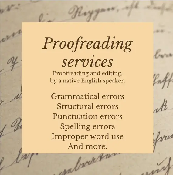 Editing & Proofreading Writing Services in UK